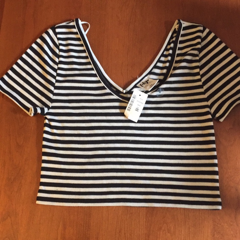 Striped crop top